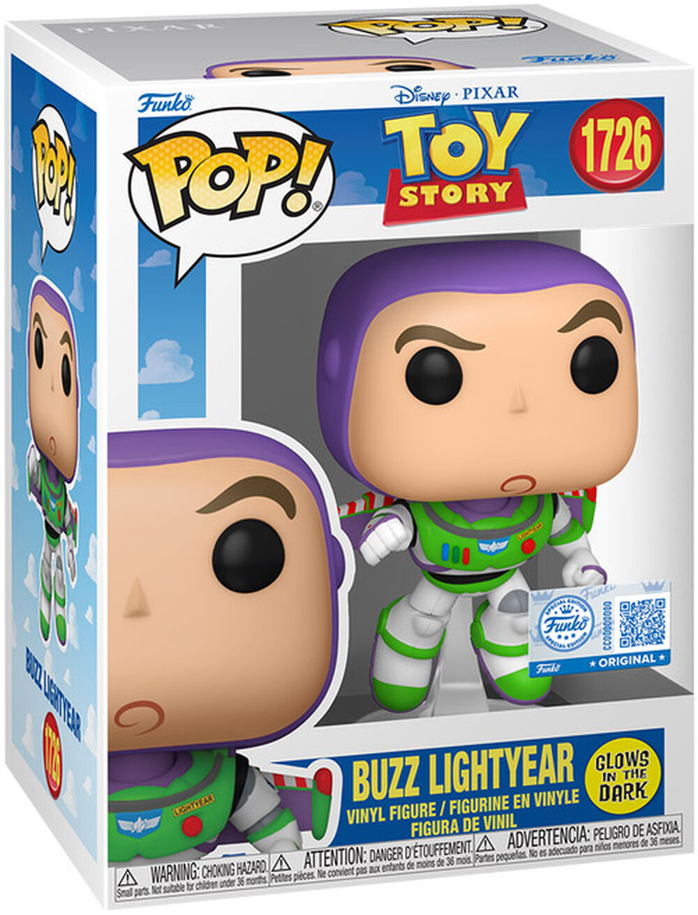 Figurine Funko Pop! N°1726 | Toy Story | Buzz (fluorescent)
